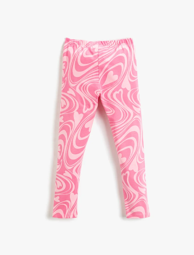 كوتون Koton | Printed Elastic Waist Leggings