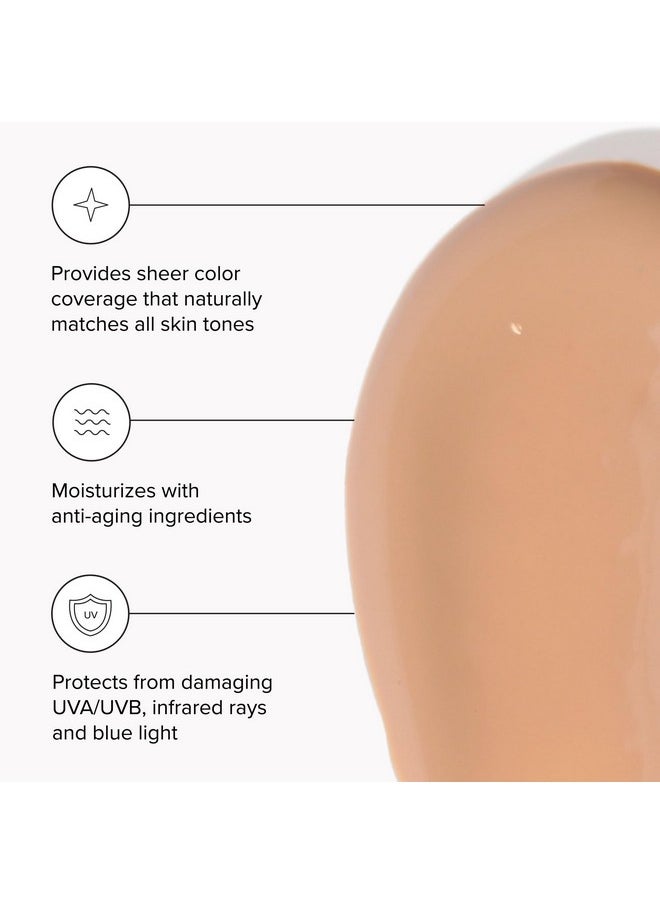 DRMTLGY DRMTLGY Anti-Aging Tinted Moisturizer with SPF 46. Universal Tint. All-In-One Light Coverage Sheer Tinted Face Sunscreen with Broad Spectrum Protection Against UVA and UVB Rays. 1.7 oz  - Image 2