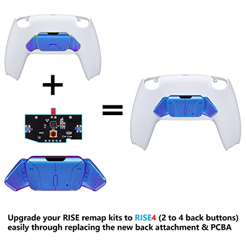 eXtremeRate Turn RISE to RISE4 Kit Redesigned Chameleon Purple Blue K1 K2 K3 K4 Back Buttons Remap PCB Board for PS5 Controller eXtremeRate RISE RISE4 Remap kit Controller Other Accessories NOT Included - Image 3