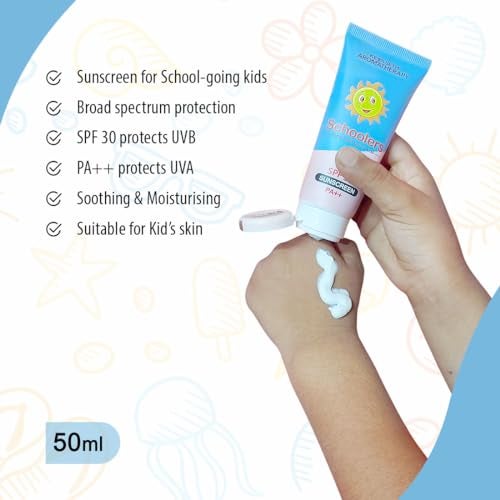 KEYA SETH AROMATHERAPY, DEVICE OF DROP Keya Seth Aromatherapy, Schoolers Sunscreen SPF 30 PA++ for Kids Mineral Based Lotion -Paraben & Sulphate Free 50ml. - Image 3