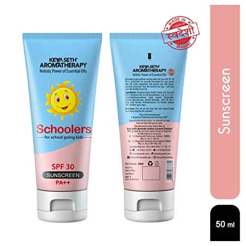 KEYA SETH AROMATHERAPY, DEVICE OF DROP Keya Seth Aromatherapy, Schoolers Sunscreen SPF 30 PA++ for Kids Mineral Based Lotion -Paraben & Sulphate Free 50ml. - Image 2