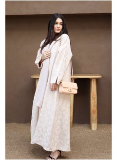 Jimmy Le Bond Luxury Full-Length Abaya with Matching Scarf – Beige  - Image 5