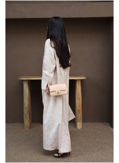Jimmy Le Bond Luxury Full-Length Abaya with Matching Scarf – Beige  - Image 2