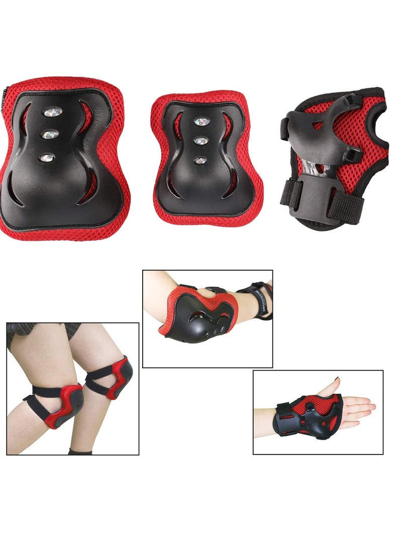 سبال مجموعة خوذة دراجة للأطفال مع واقيات ركبة وخوذة وكوع وواقيات معصم قابلة للتعديل للأطفال من سن 3 إلى 10 سنوات، مجموعة معدات حماية للأطفال للرياضة وركوب الدراجات والتزلج على الجليد والسكوتر - Image 3