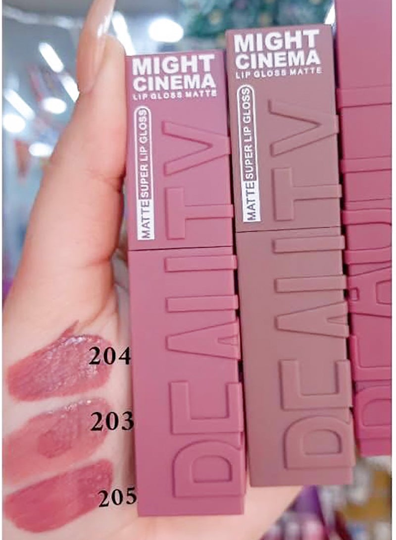 Long lasting matte velvet lipgloss (Might Cinema) 5019-203