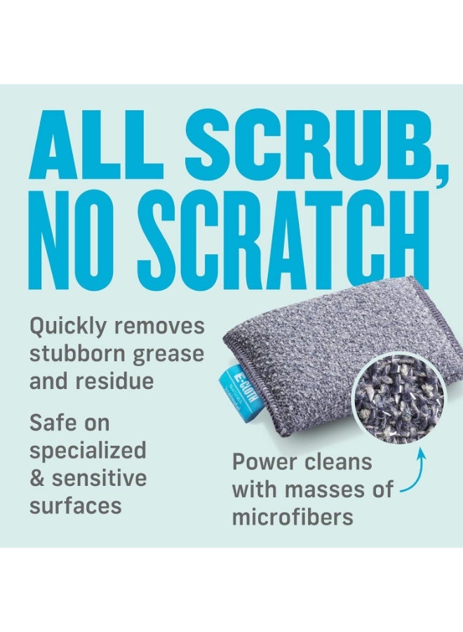 e-cloth E-Cloth Non-Scratch Scrubbing Pads - Scrubbing Dish Sponges Kitchen Cleaning Kit - Reusable Scrubber Sponges for Dishes and Cleaning - Non-Scratch Scrubbers for Cleaning - 2-Pack - Image 3