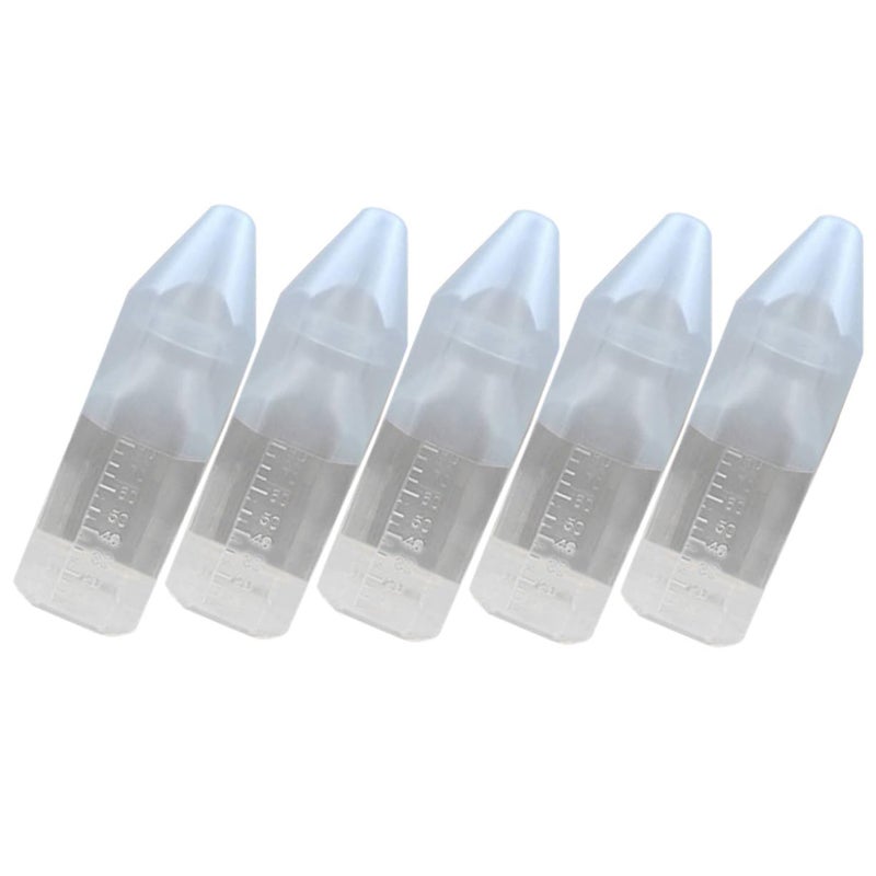 Disposable Newborn Milk Bottles 5 Pack with Colic Vent Easy Hold Transparent Measurement - Image 2