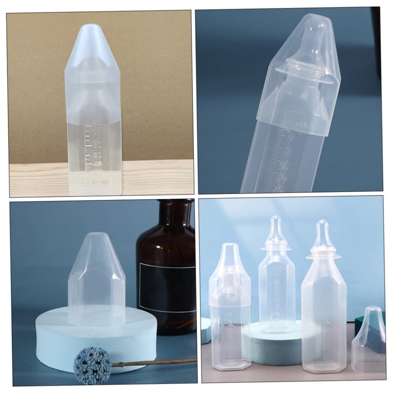 Disposable Newborn Milk Bottles 5 Pack with Colic Vent Easy Hold Transparent Measurement - Image 4