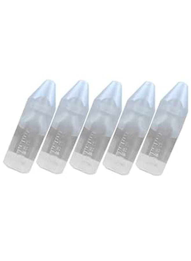 Disposable Newborn Milk Bottles 5 Pack with Colic Vent Easy Hold Transparent Measurement - Image 1