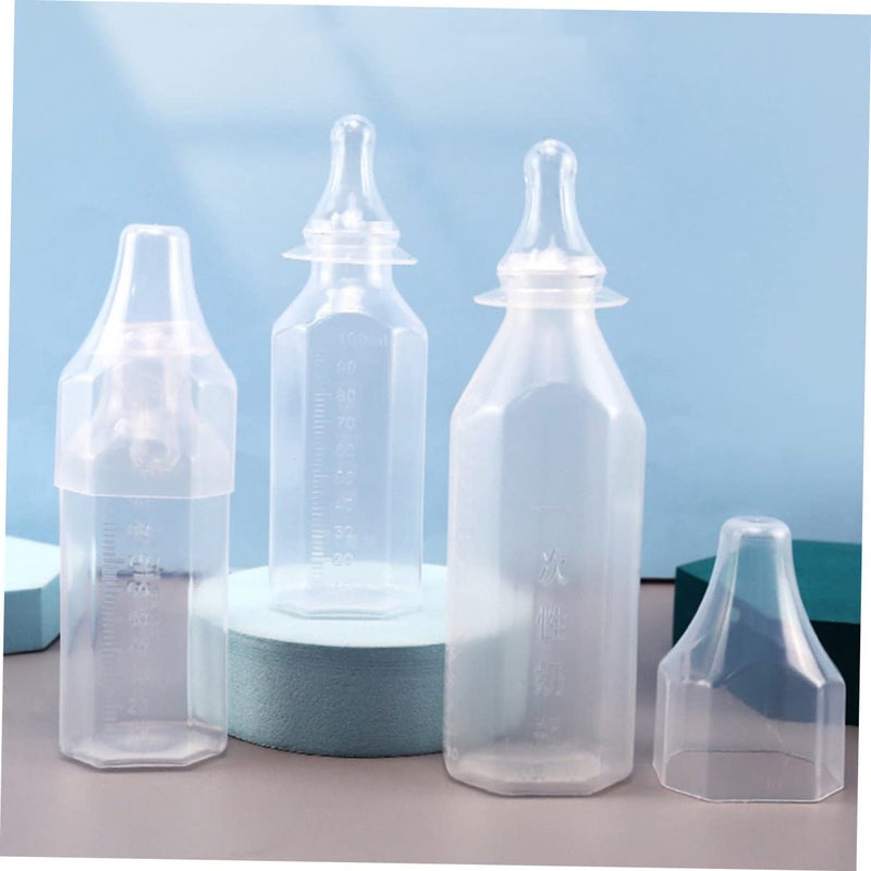 Disposable Newborn Milk Bottles 5 Pack with Colic Vent Easy Hold Transparent Measurement - Image 5