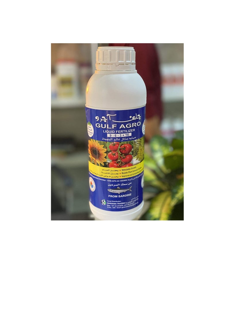 ritaj Sardine Fish Liquid Fertilizer Nitrogen 9% Phosphorus 6% Potassium 3% plus Trace Elements 1L Approved by MOCCAE No 1 Choice of Organic Growers Made in Oman - Image 2