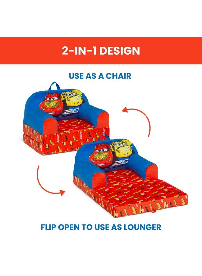 Delta Children - Cars Cozee Buddy Flip-Out Kids Chair, Blue - Image 3