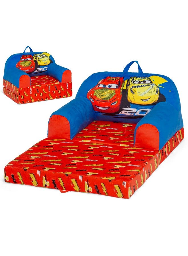 Delta Children - Cars Cozee Buddy Flip-Out Kids Chair, Blue - Image 1