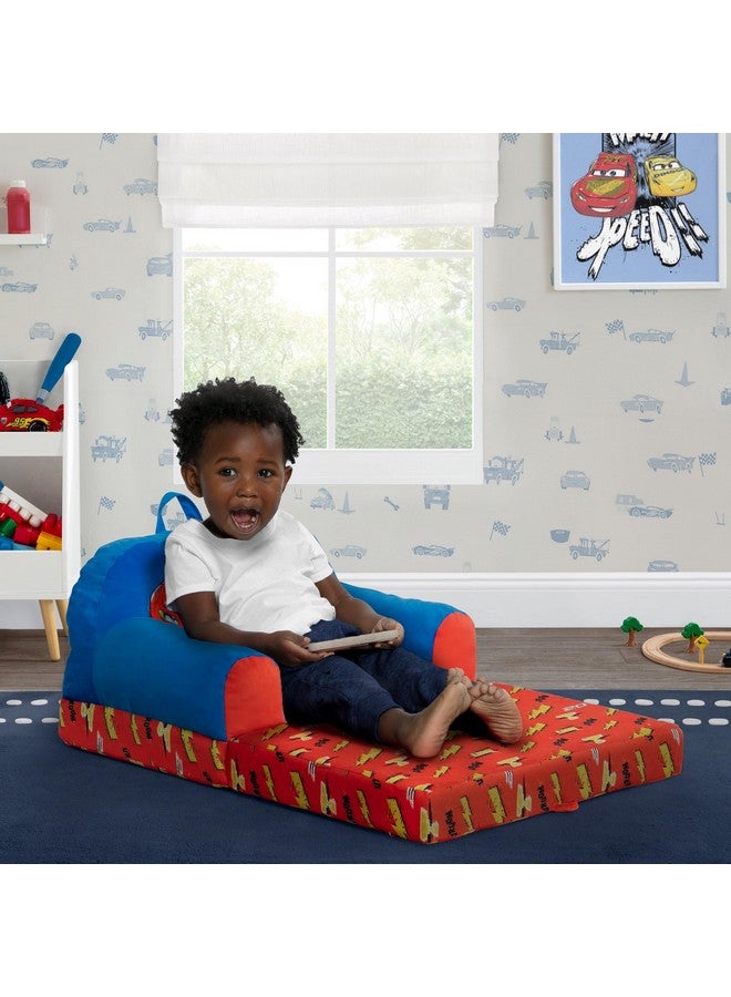 Delta Children - Cars Cozee Buddy Flip-Out Kids Chair, Blue - Image 2