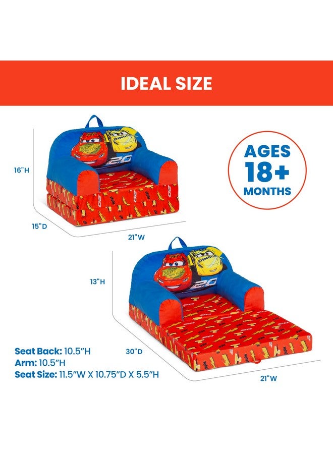 Delta Children - Cars Cozee Buddy Flip-Out Kids Chair, Blue - Image 5