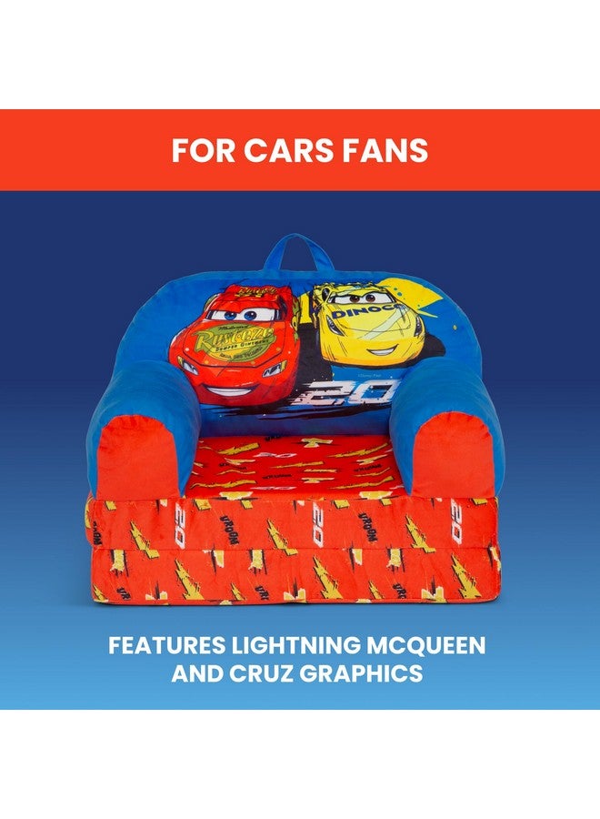 Delta Children - Cars Cozee Buddy Flip-Out Kids Chair, Blue - Image 4