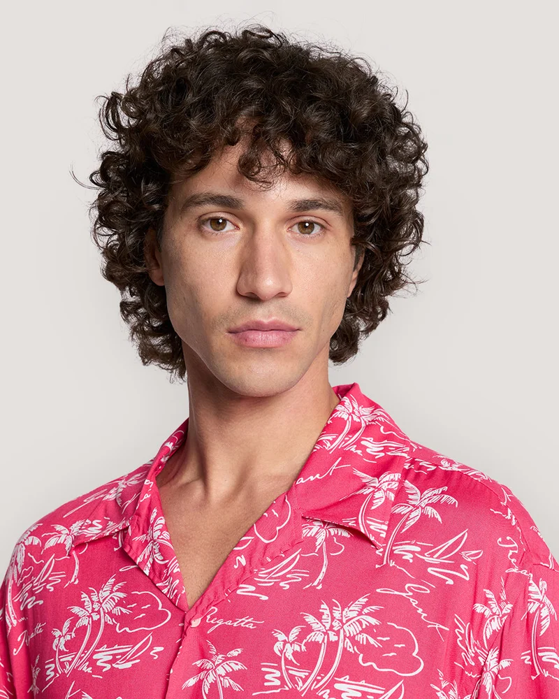 GANT Gant Relaxed Fit Island Print Shirt