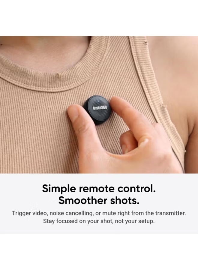Insta360 Mic Air Transmitter, 7.9g Ultralight, Wireless Microphone X5/Ace Pro 2, Noise Cancelling, Vlog, Streaming - Image 3