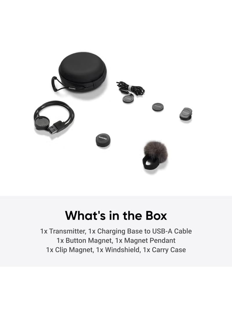 Insta360 Mic Air Transmitter, 7.9g Ultralight, Wireless Microphone X5/Ace Pro 2, Noise Cancelling, Vlog, Streaming - Image 2