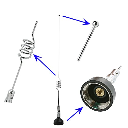 UngSung 144~174 MHz VHF NMO Antenna Pre-Tuned with Center Coil Style Whip for Compatible Amateur Ham Mobil Radio (144~174 Mhz) - Image 2