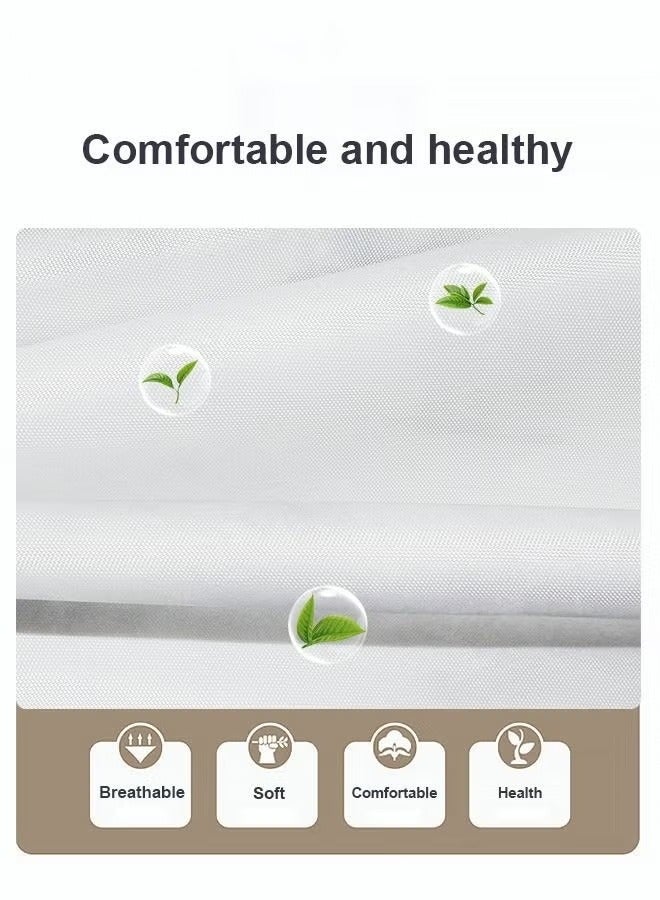MIXDE 4PCS Printed Shower Curtain Set Polyester Material Golden Black Marble Pattern Thickened Shower Curtain Set Includes Floor Mat Toilet Seat Cover Anti-skid Pad At The Bottom of Toilet Ring and Shower C  - Image 2