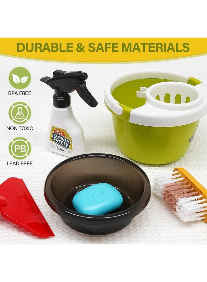 Dreamon Toddler Cleaning Set - 14Pcs Kids Cleaning Toy Set with 2-in-1 Kids Vacuum That Really Works, Pretend Home Cleaning Play Set for Toddler Age 1-4, Christmas Birthday Gift for Girls Boys - Image 4