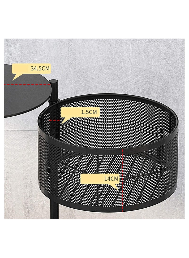 BLOOMING TIME 4 Layer Kitchen Storage Rack Rotating Vegetable Floor Standing Household Shelf - Image 3