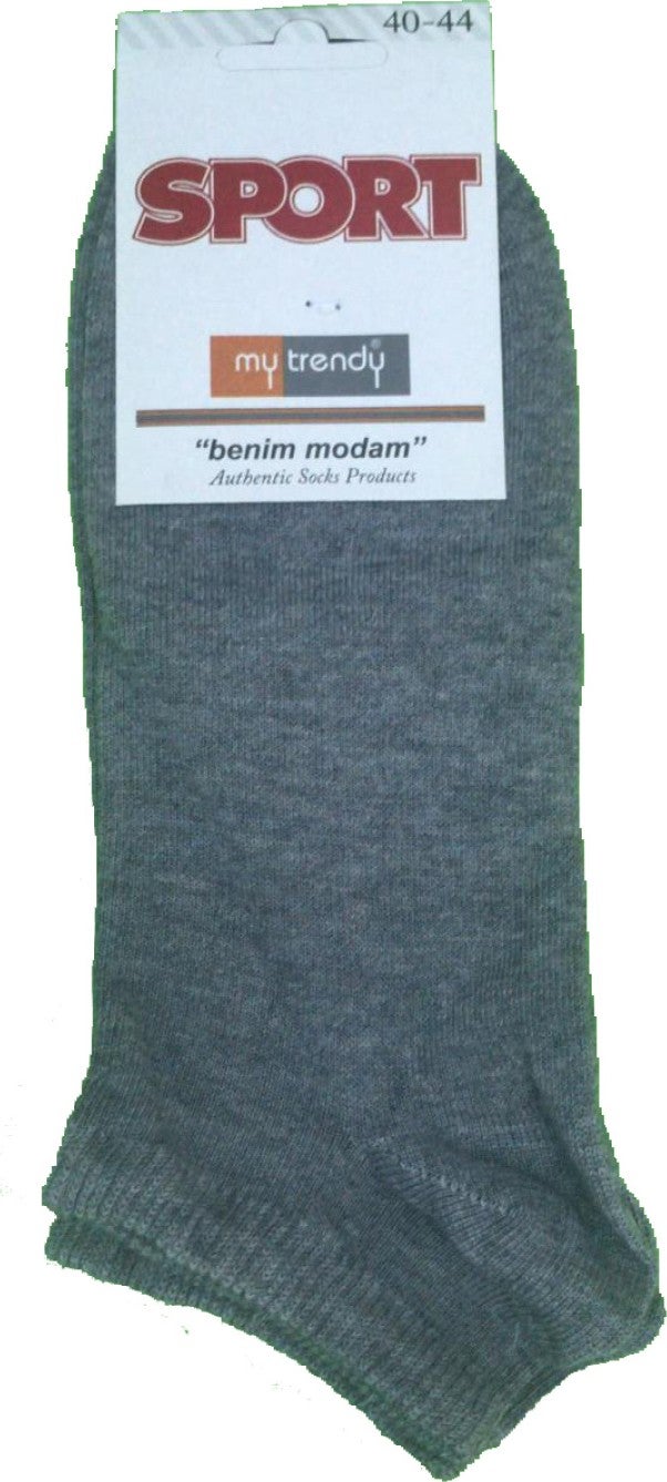 My Trendy 3 Pairs Gray Color Economic Booties Socks 