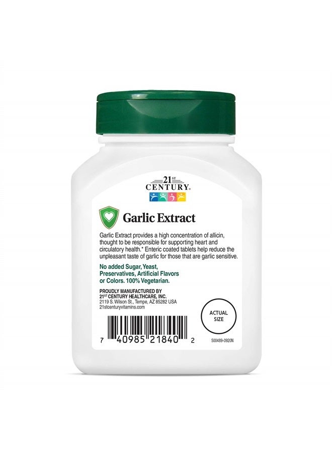 21st Century Garlic (odorless) Tablets, 60 Count (21840) - Image 5