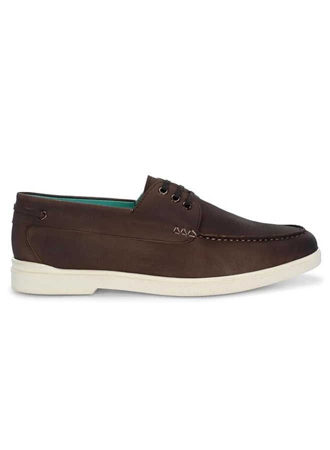 NOAK Men's Canvas Wanderers Sneakers with Organic Cactus Leather Accents - Comfortable, Flexible & Breathable - Brown, Size 7 UK - Image 3