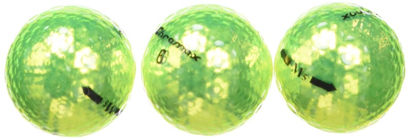 Chromax كرومكس ميتاليك كرات جولف ملونة M5 (عبوة 3 كرات)، أخضر (M5greenneon3t) - Image 2