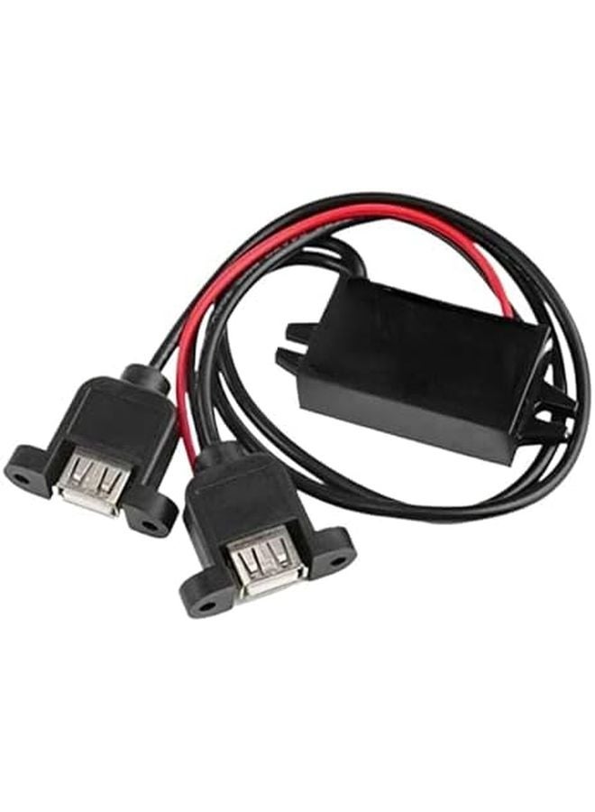 Dual USB 12V 24V to 5V 3A Step Down Power Module - Image 2
