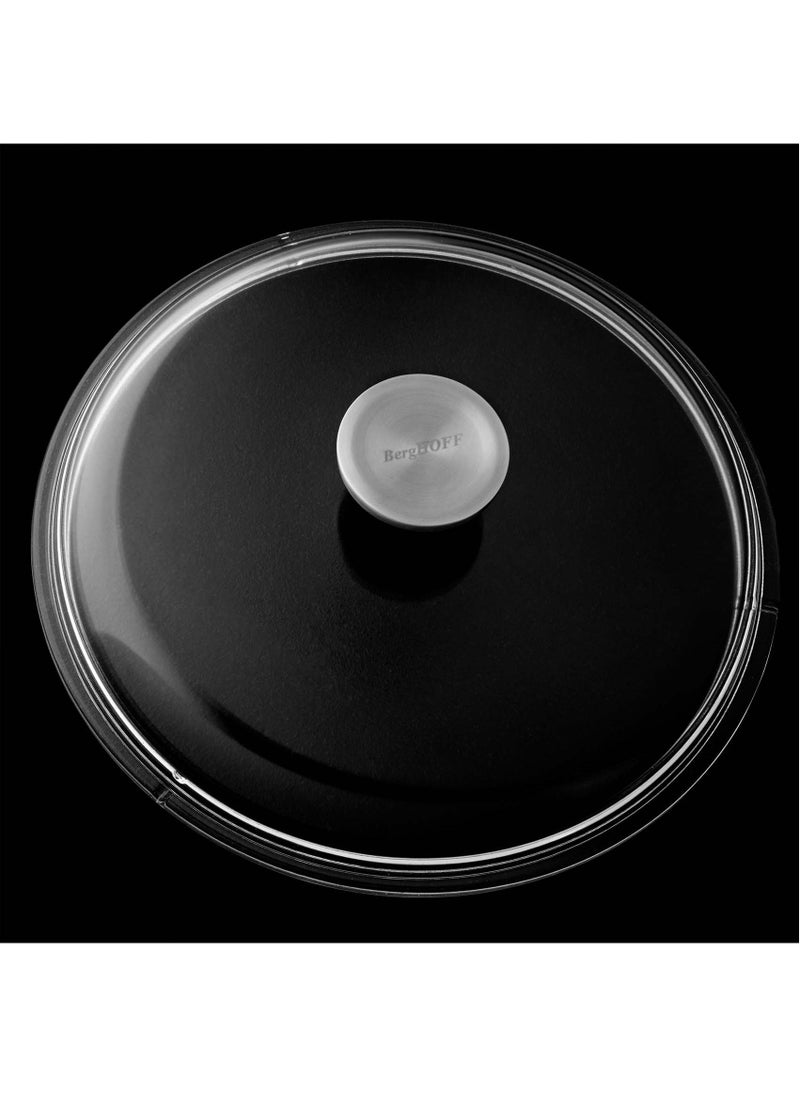 Berghoff Berghoff Gem Aluminium SautePan With Lid & 2 Handle, Suitable for all hobs, including induction Black/Clear 28centimeter 4.6 ltr  - Image 5