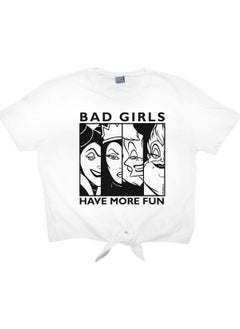 Rock&Roll Fun Women White Short, Cut-Out Crop Top Women's T-Shirt  - Image 3