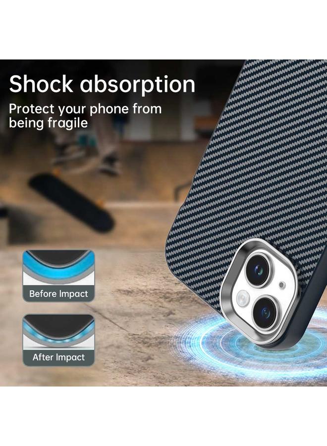 S-TOP Case For iPhone 14 Plus Carbon Fiber Series IMD Phone Case - Image 3