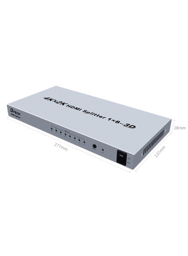 DTECH DT-7148 HDMI 2.0 1 In 8 Out 4K X 2K HD Splitter, CN Plug - Image 2
