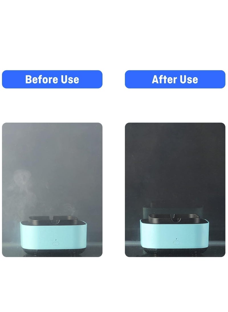 Smokeless Ashtrays for Car Indoor, 2 in 1 Air Purifier Multifunctional Negative Ion Air Fresher for Home,Office, Outdoor Blue - Image 3