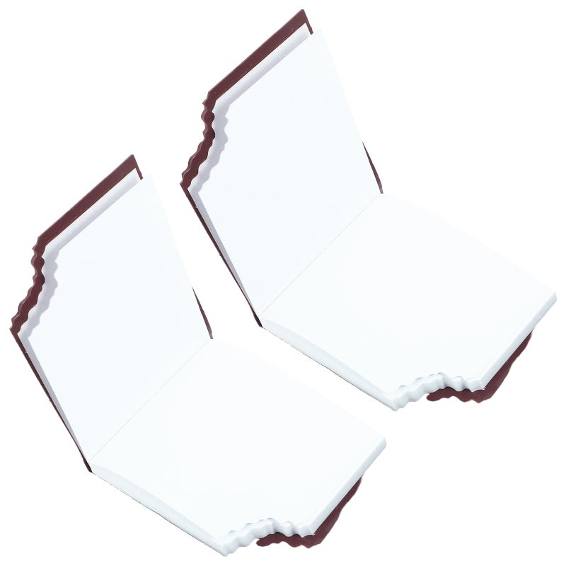 2Pcs Chocolate Shaped Cover Notepad Binding Pocket Notebook Portable Mini for Friends - Image 3