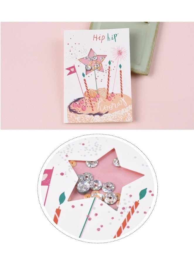 9pcs Shaker Greeting Card Set – Assorted Designs with Inner Paper & Envelopes - Image 4