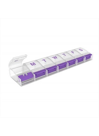 Weekly (7-Day) Pill Case, Medicine Planner, Vitamin Organizer Box, X-Large Push-Button Compartments, Convenient and Easy to Use, Color May Vary, BPA Free - pzsku/ZA748627896BB26DFB4B5Z/45/_/1715586186/1a95865d-339f-4236-8371-84b53a479047