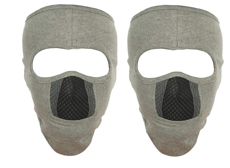H-Store Pack of 2 Ninja Melange Grey Black Grey Reusable Face Mask HS11 - Image 4