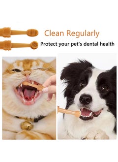 Neostyle Pet Toothbrush, 360 ° Cat Finger Cover Toothbrush for Cleaning Tongue Coating and Tooth Care(Toothbrush set-2pcs)  - Image 4