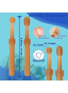 Neostyle Pet Toothbrush, 360 ° Cat Finger Cover Toothbrush for Cleaning Tongue Coating and Tooth Care(Toothbrush set-2pcs)  - Image 5
