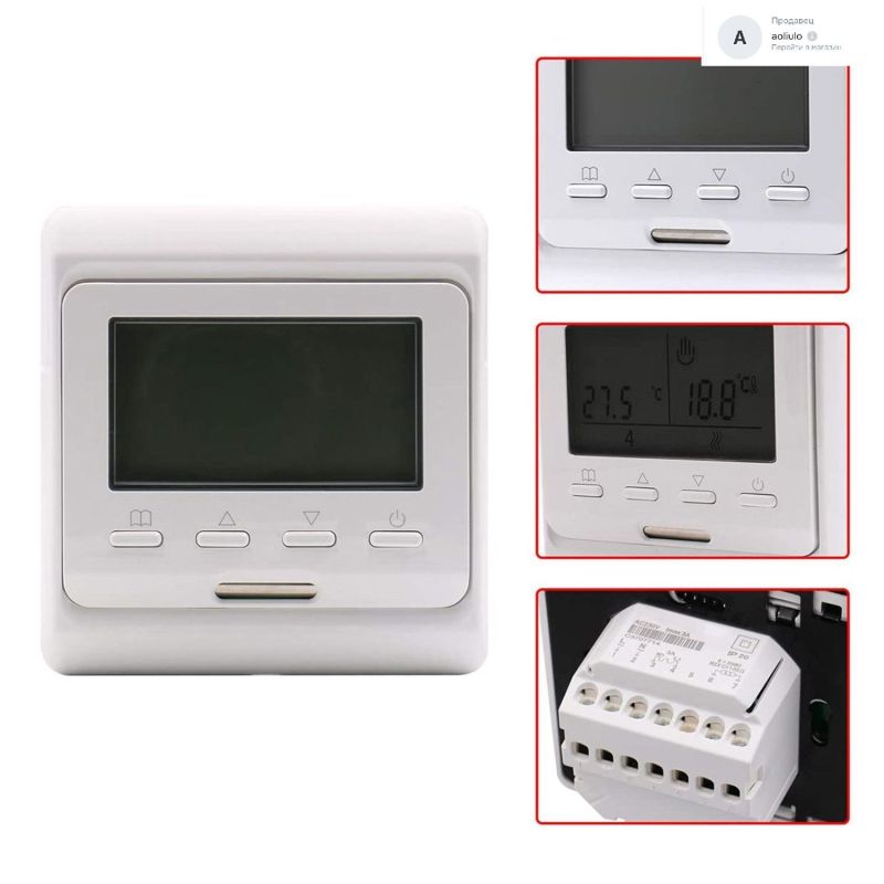 An innovative with a digital LCD display for programmable 7-day floor heating (220-230V). - Image 5