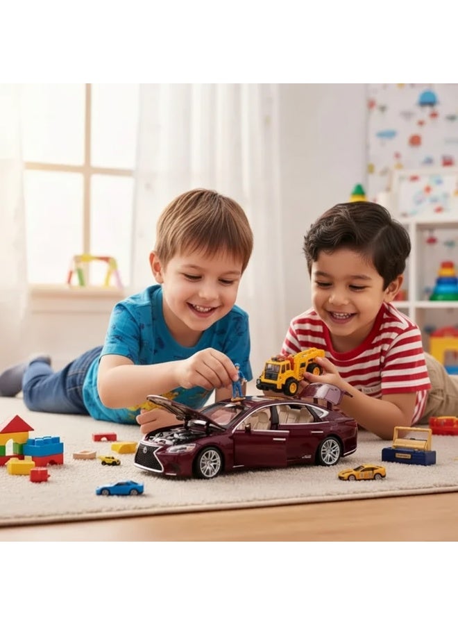 1:32 Scale Simulation of Diecast Metal Pullback Toy Car – Hybrid Toy Car for Boys | DC Model, Best Gift for Kids - Image 5