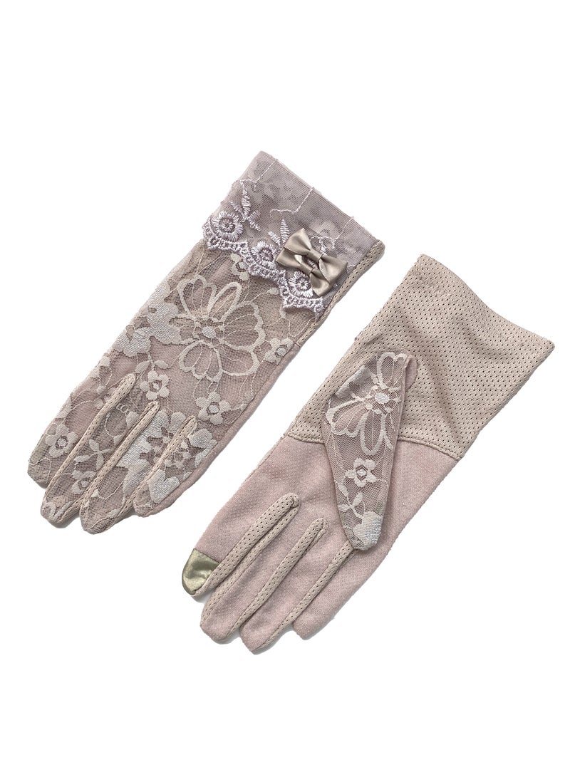 قفازات زهرية أنيقة وقفازات قوس قصيرة أنيقة غير مزلقة لحفلات الزفاف - Image 2