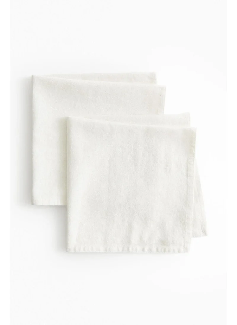 اتش اند ام 2-pack linen-blend napkins