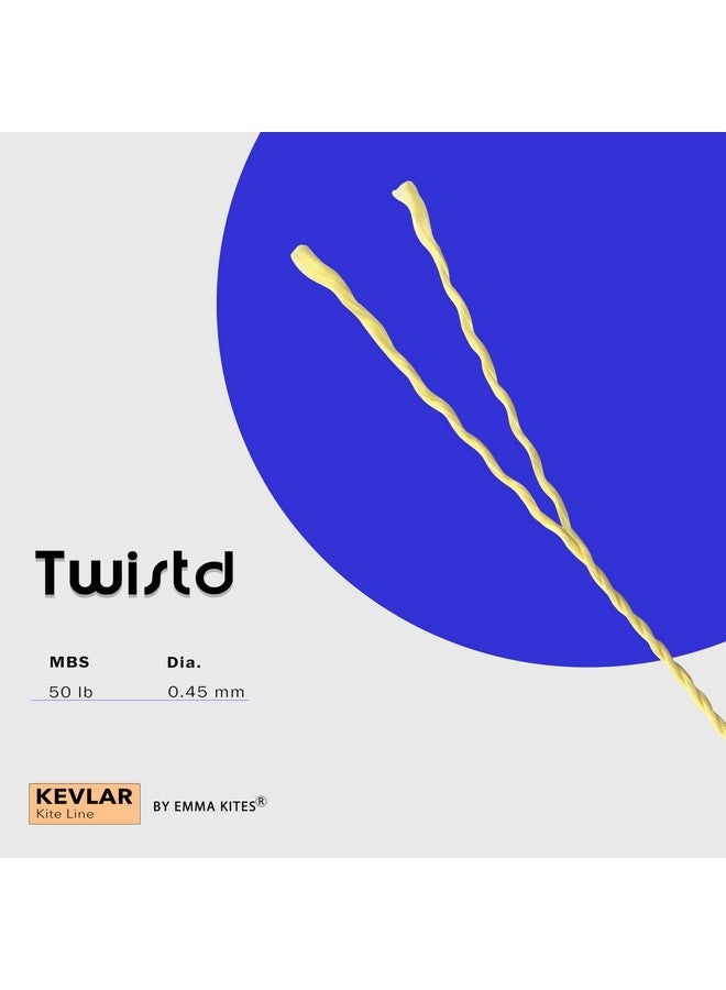 emma kites Kevlar Kite Line 1000Ft 50Lb Twisted Kite String Abrasion Resistant Low Stretch Utility Cord for Outdoor Tactical Survival Hiking Camping - Image 2