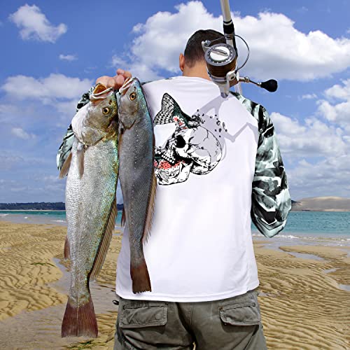 Palmyth Fishing Shirt for Men Long Sleeve Sun Protection UV UPF 50 TShirts with Pocket Trout Crushing XLarge - Image 3