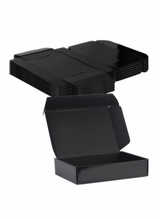 15x10x4cm Black Shipping Boxes - 20 Pack Corrugated Cardboard Mailing Box Packaging for Small Business Tab Locking Literature Mailer Flat Empty Gift Packing Supplies - pzsku/ZA748BDA6A76C3698D717Z/45/_/1701070942/a4042262-6b84-4efa-ab2d-8c7391ad686e
